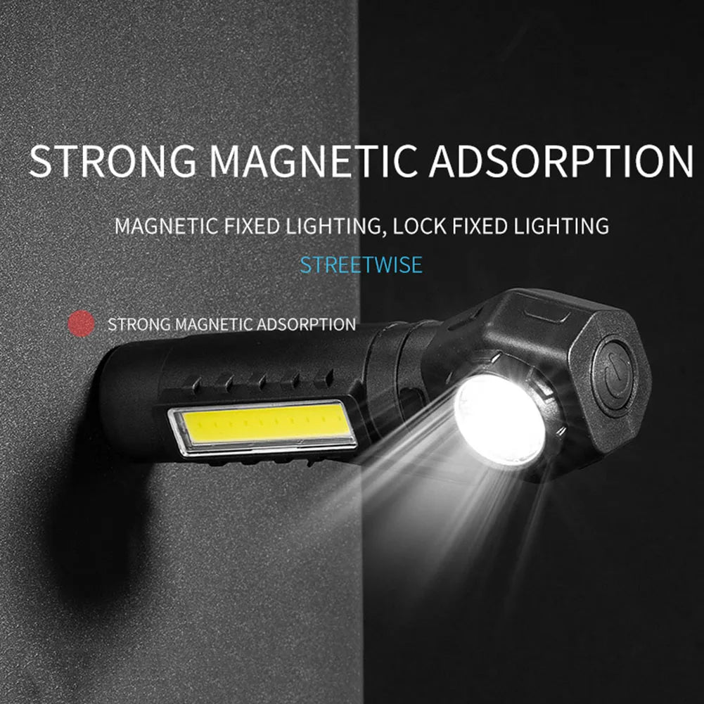 LED COB Headlight Band USB Charging Waterproof Head-Mounted Flashlight Detachable Multifunctional 5W/1600mAh for Running Cycling