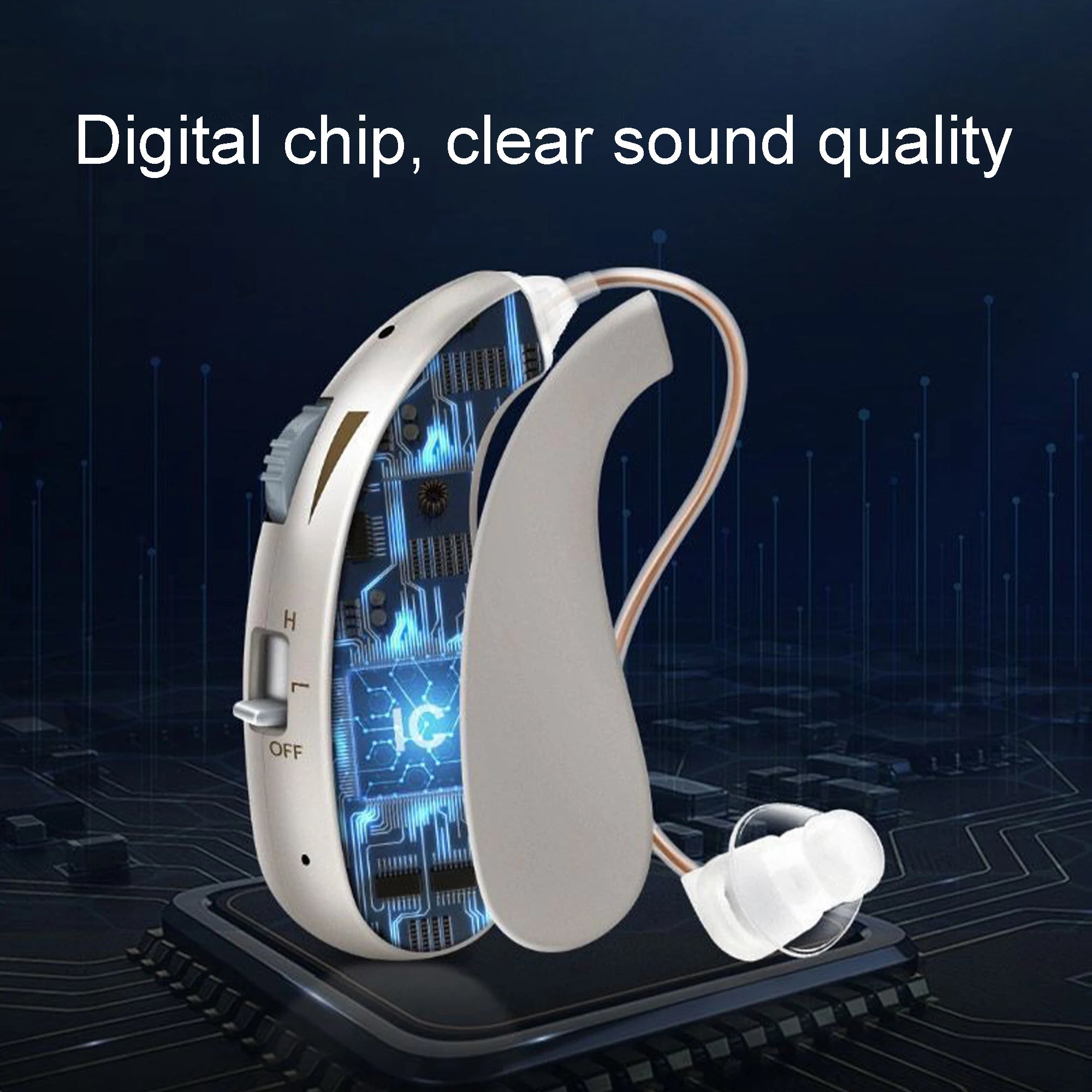 Rechargeable Mini Hearing Aids with Adjustable Tone - Smarsty