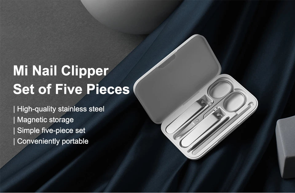 Xiaomi Mijia Portable Stainless Steel Nail Clipper Set - Smarsty