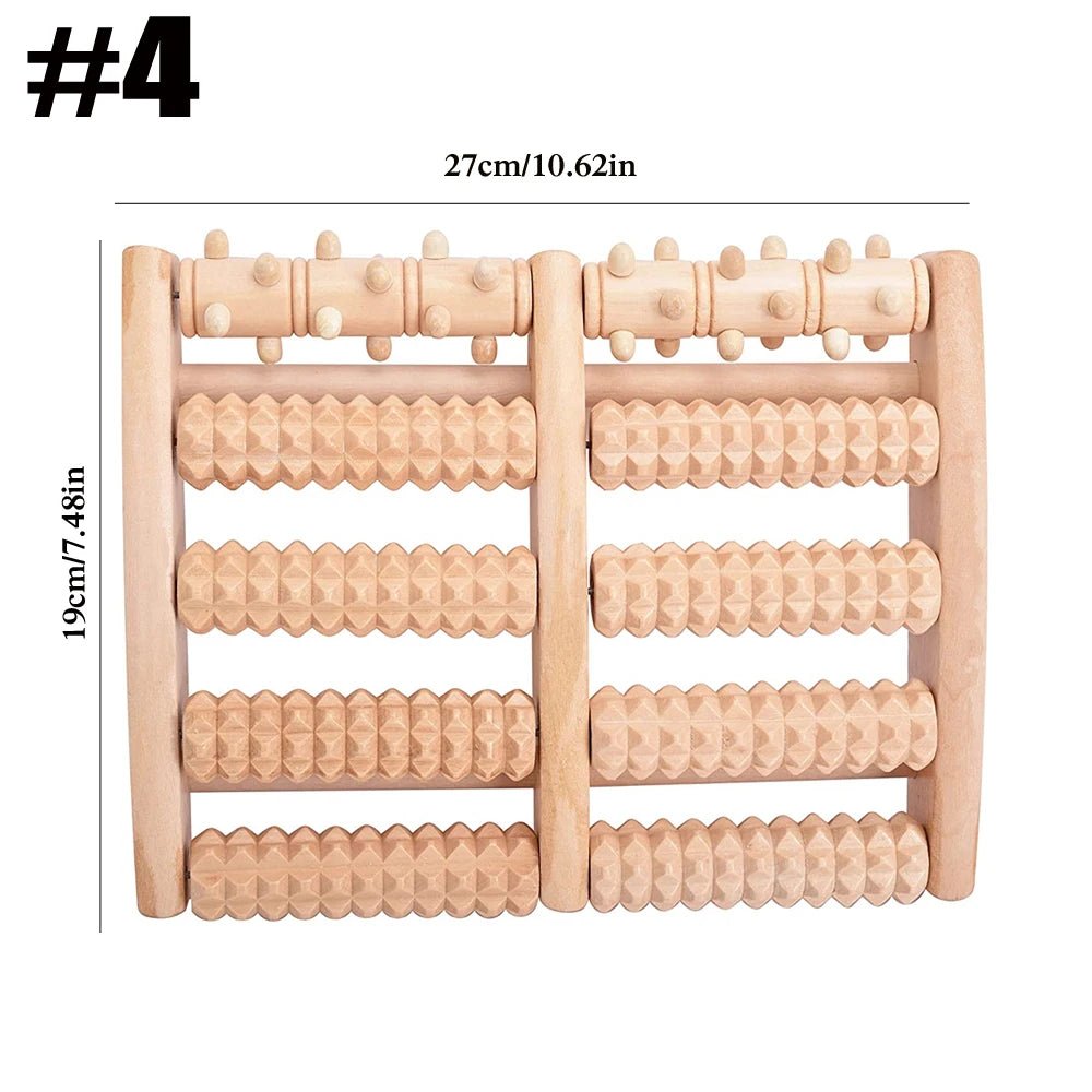 Wooden Foot Roller for Plantar Fasciitis Relief - Smarsty