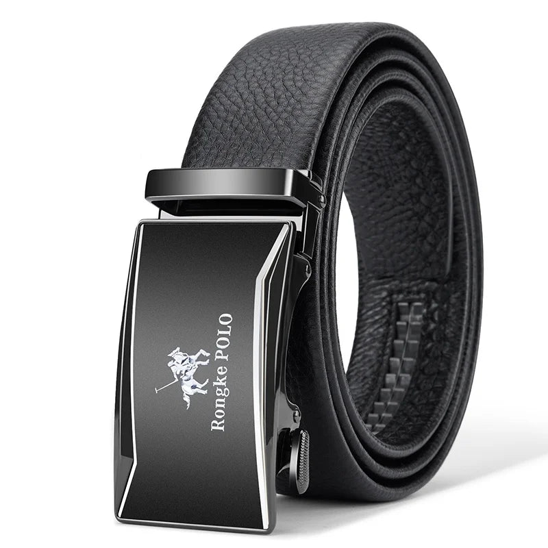OYIFAN Genuine Leather Men Belt Adjustable Automatic Buckle - Smarsty