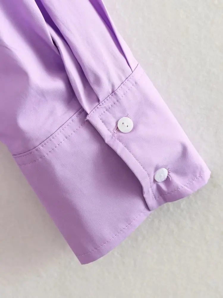 MUJER Women Shirt Multicolour Button Up Shirt Women Summer Long Sleeve Top Female Streetwear Oversize Shirts And Blouses Women - Smarsty