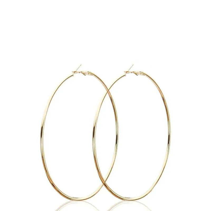 Stainless Steel Hoop Earrings Two Pair Adjustable Sizes - Smarsty