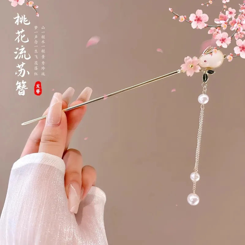 Vintage Chinese Style Flower Hairpin for Women - Smarsty