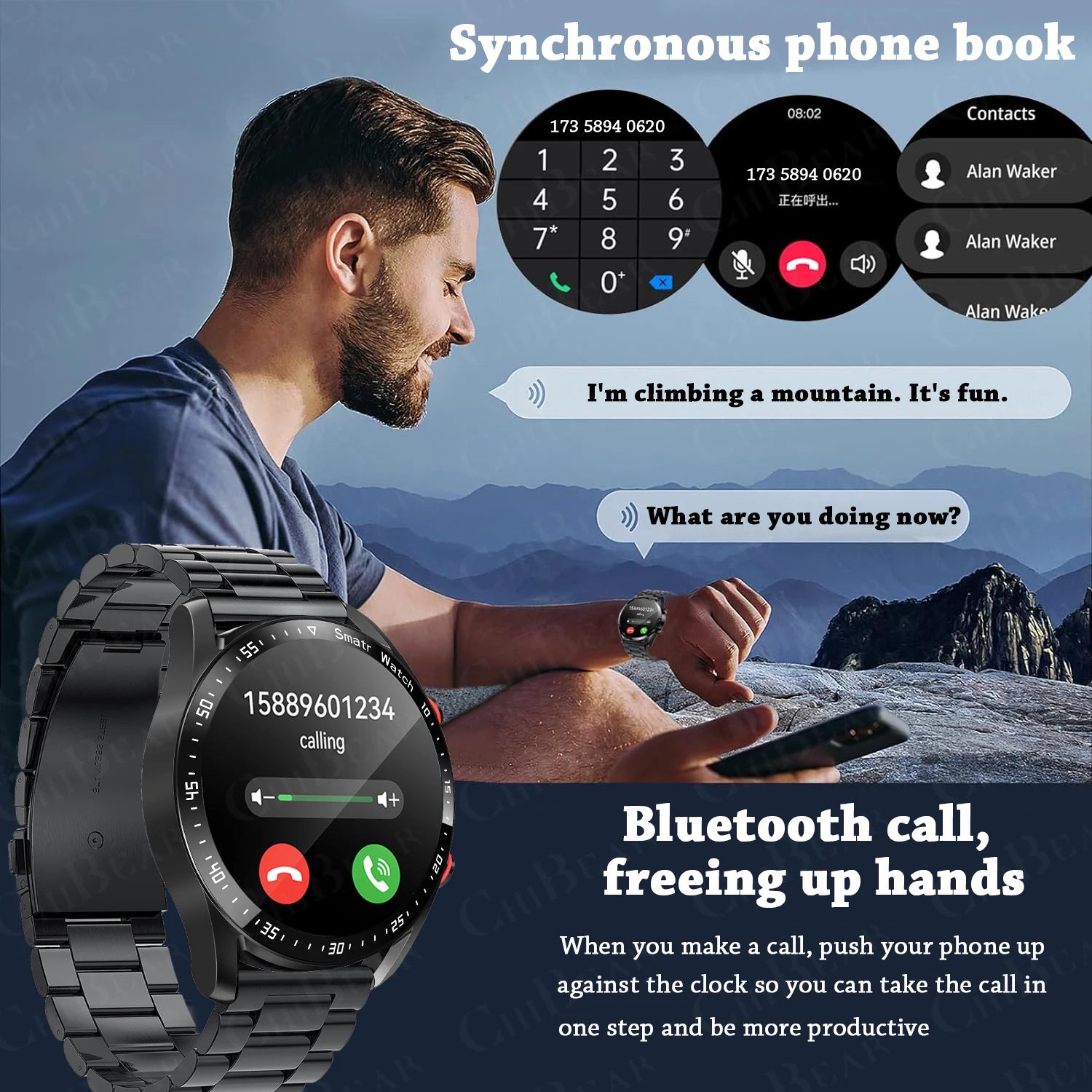 Voice Call Smart Watch with AMOLED Screen and Health Tracking - Smarsty