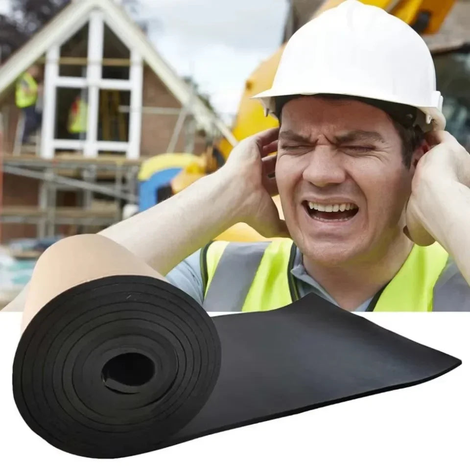 Self-adhesive Rubber Foam Roll Versatile Soundproofing Insulation Easy-Cut for DIY Ideal for Roofs Cars Noise Insulation Mats - Smarsty