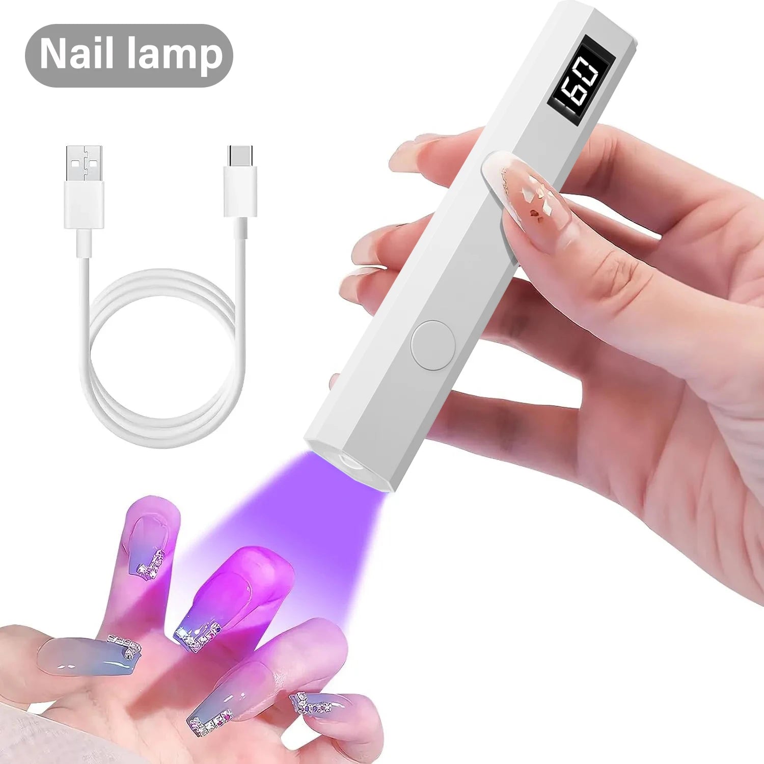 Portable Mini Nail Lamp for Quick Gel Drying - Smarsty