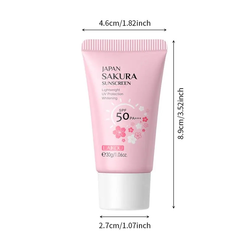 Sakura Sunscreen Cream SPF50 Moisturizing UV Protection - Smarsty
