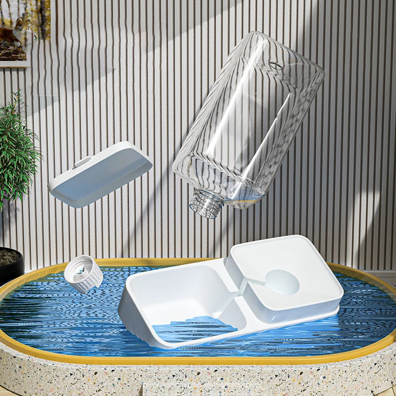 Automatic Pet Feeder and Water Bowl for Dogs and Cats - Smarsty