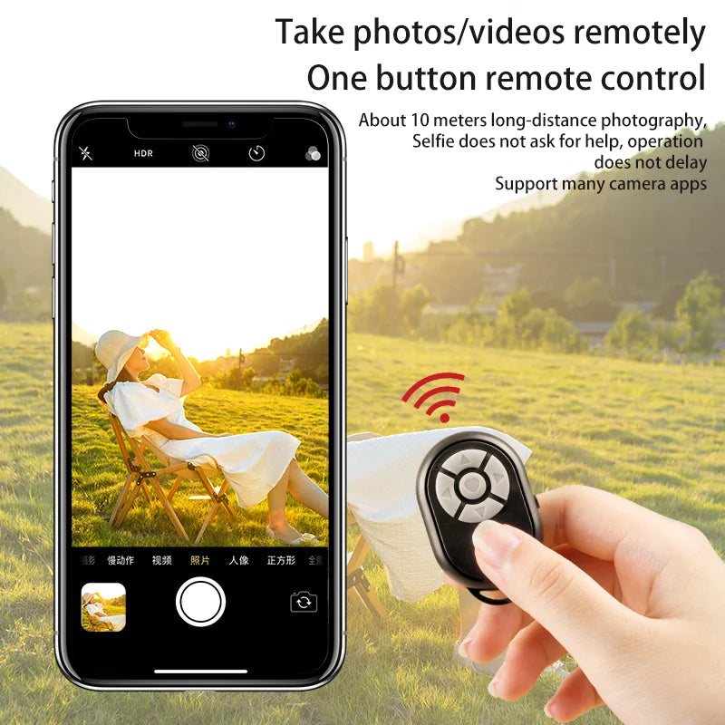 Bluetooth Selfie Stick Remote for iPhone and Android - Smarsty