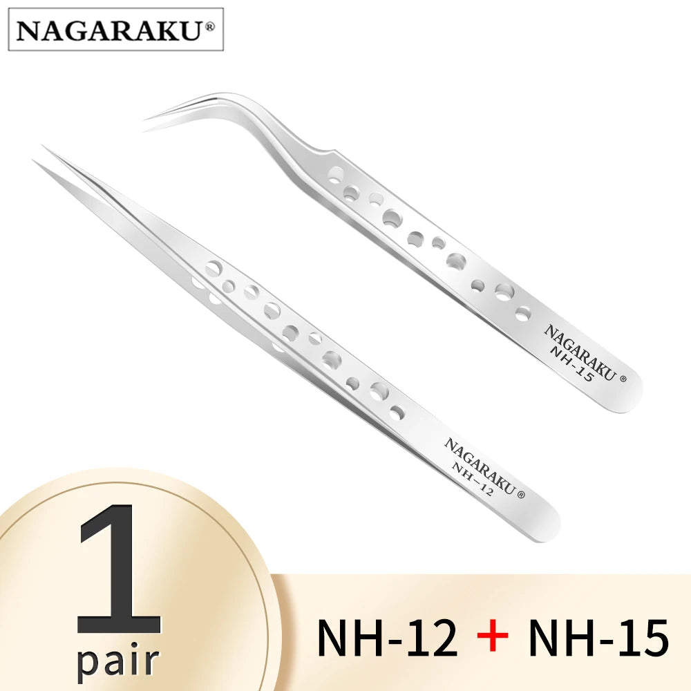 NAGARAKU Makeup Eyelashes Set with Precision Tweezers - Smarsty