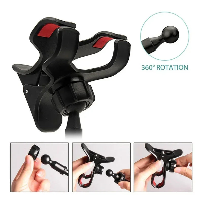 Gooseneck Phone Holder With Flexible Clip Bracket Arm - Smarsty