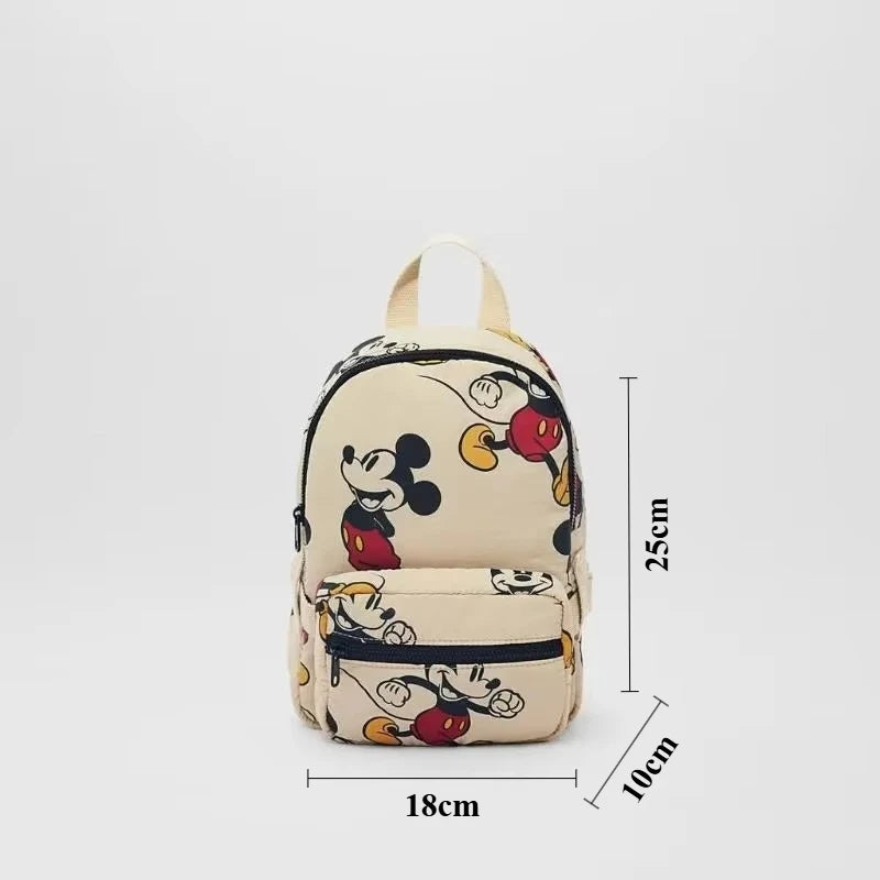 Mickey Mouse Canvas Backpack Large Capacity School Bag - Smarsty