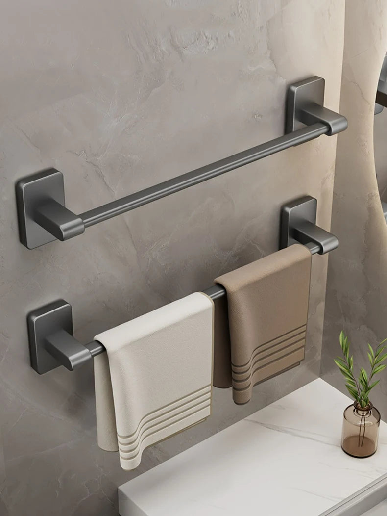 Non Perforated Suction Cup Towel Rack for Bathroom Storage - Smarsty