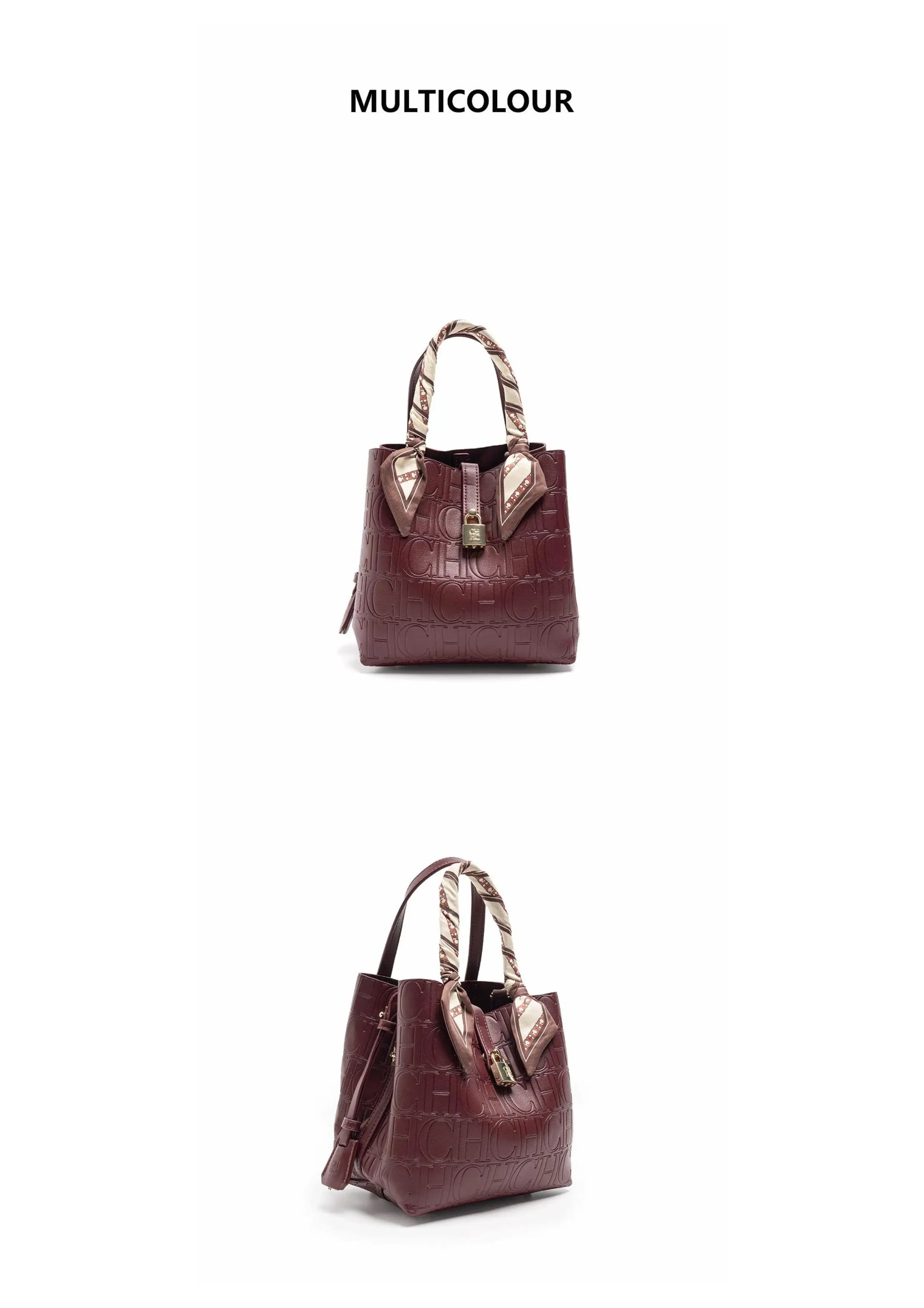 Large Capacity Handbag With Lock Design Luxury Crossbody - Smarsty