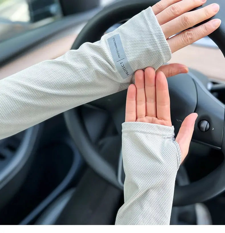 Men's Large UV Protection Ice Sleeves for Summer Outdoor - Smarsty