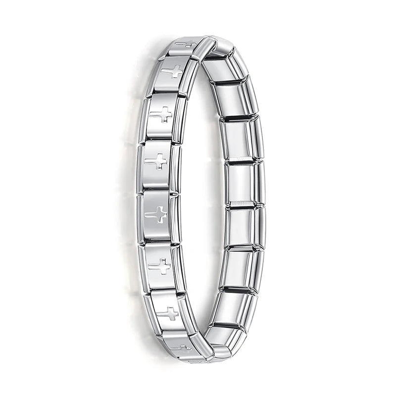 Hapiship Women's Italian Stainless Steel Charm Bracelet - Smarsty