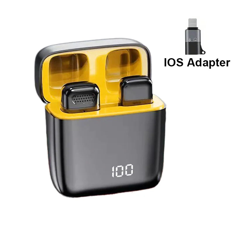 Wireless Lavalier Microphone with Charging Case for Clear Interviews - Smarsty