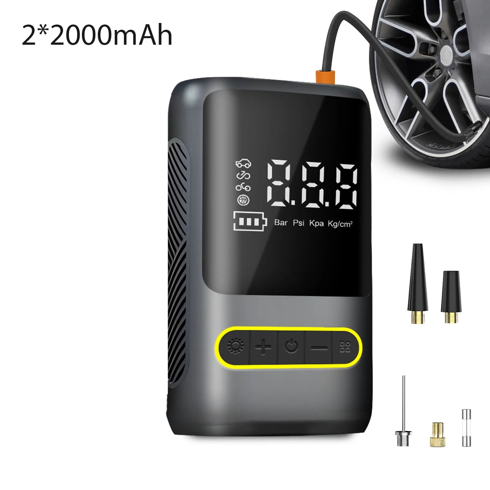 Portable Wireless Car Tire Inflator Digital Pressure Gauge - Smarsty