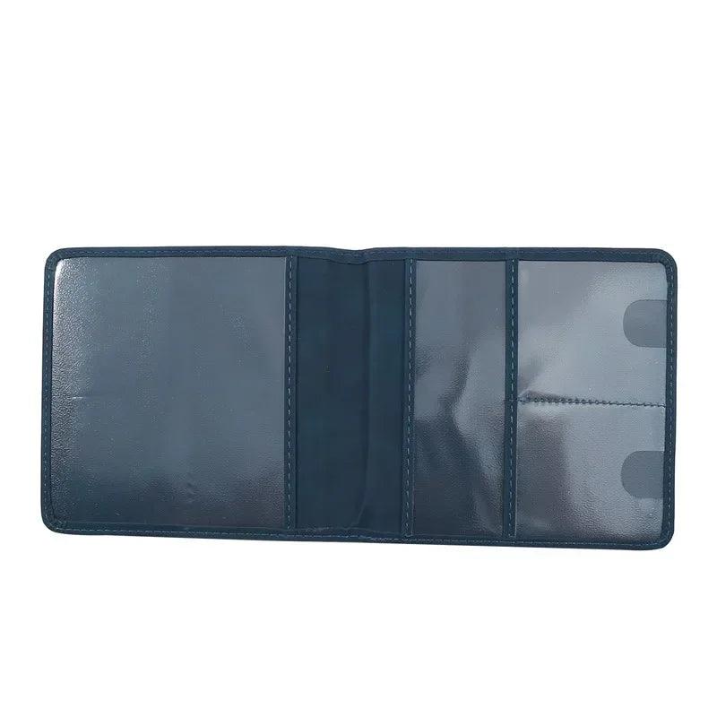 Car Registration Driver's License and Insurance Card Holder - Leather Vehicle Glove Box Automobile Documents Paperwork Organizer