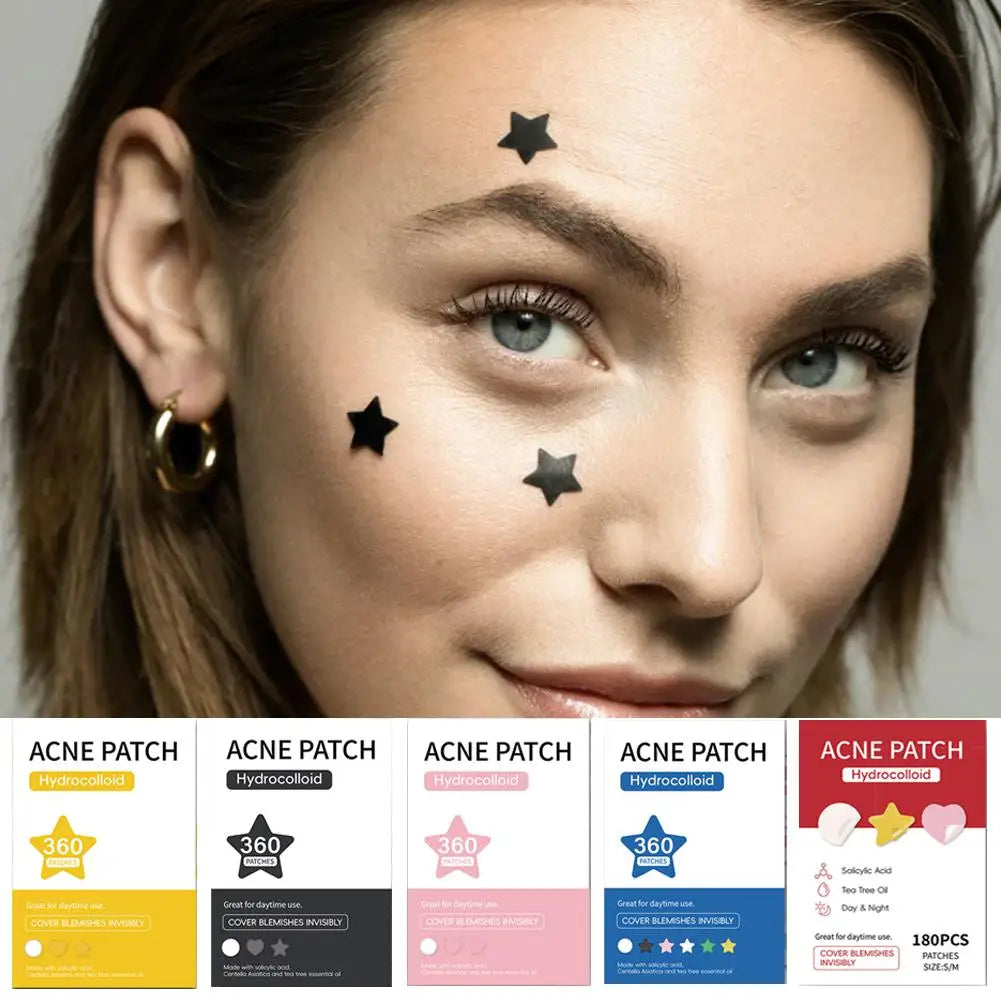 360 Pcs Colorful Hydrocolloid Acne Patches for Quick Healing - Smarsty
