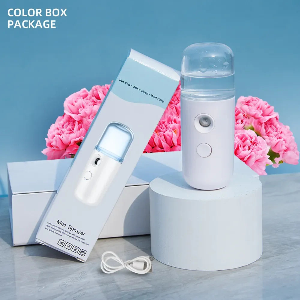 Portable Rechargeable Mini Facial Steamer for Hydration - Smarsty