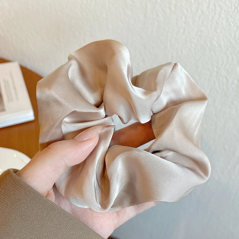 Satin Scrunchies Hair Accessories Gentle Soft Hold Premium - Smarsty