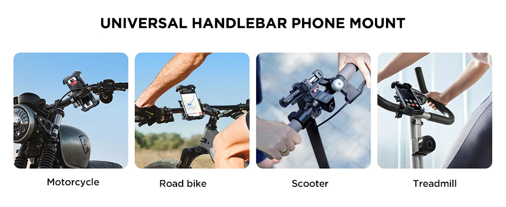 Ultra Stable Motorcycle Phone Mount for Handlebar Use - Smarsty
