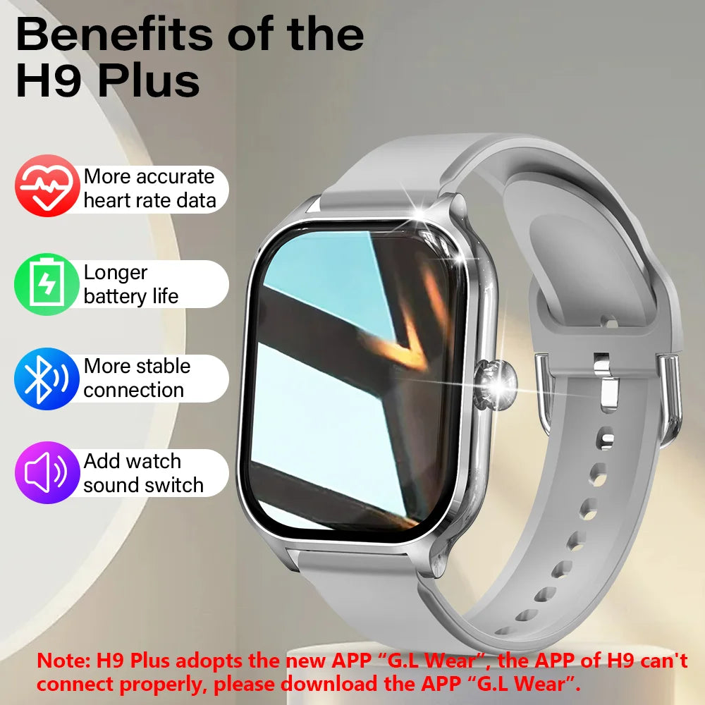 H9 Smart Watch with HD Display and Fitness Tracking - Smarsty
