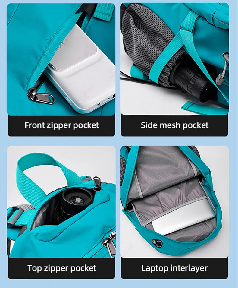 40L Hiking Camping Backpack Travel Rucksack with Rain Cover Outdoor Climbing Knapsack Large Luggage Weekend Sport Schoolbag Men by Smarsty