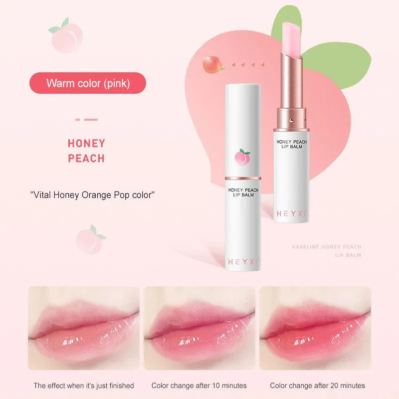 Heyxi Peach Lip Balm Long Lasting Moisturizing Formula - Smarsty