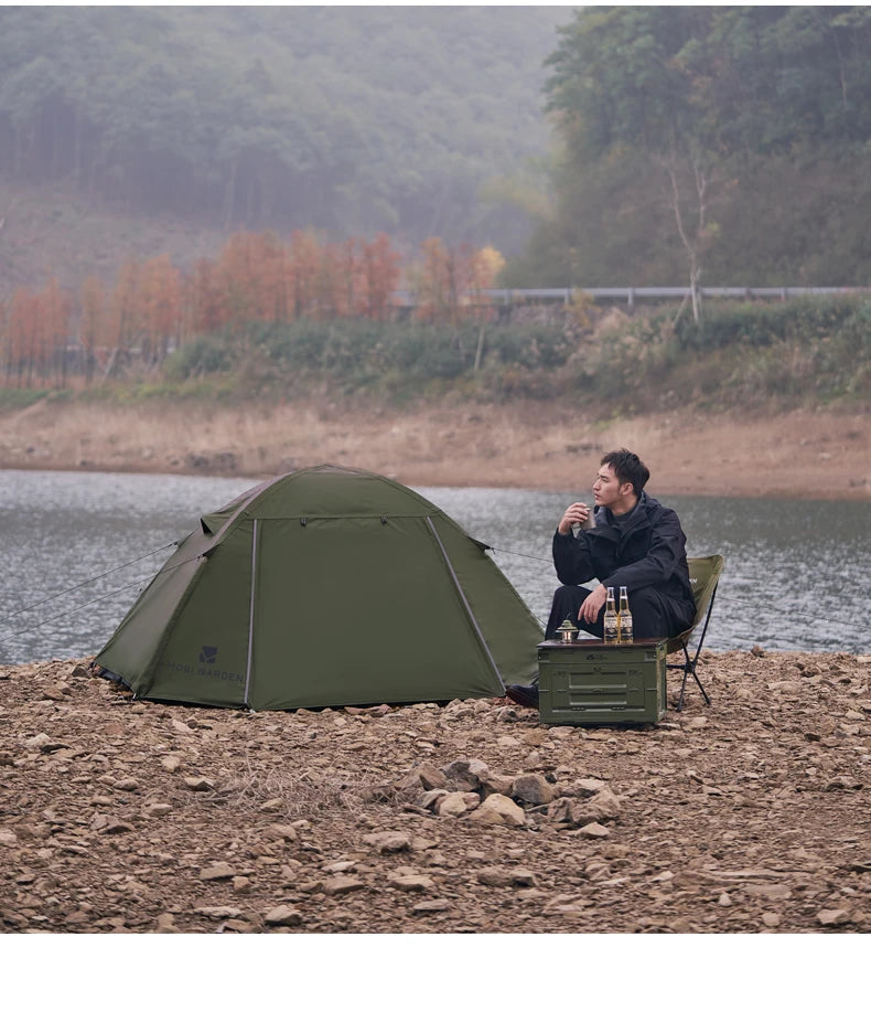 MOBI GARDEN Camping Backpacking Tent Waterproof Rainproof Hiking Silver Coated Sun Protection Easy Set Up
