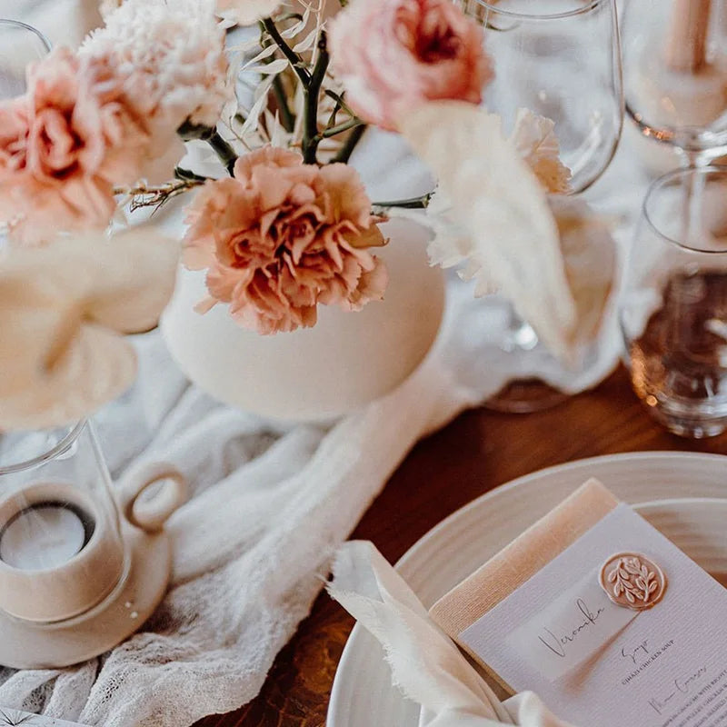 Semi-Sheer Gauze Table Runner for Vintage Weddings - Smarsty