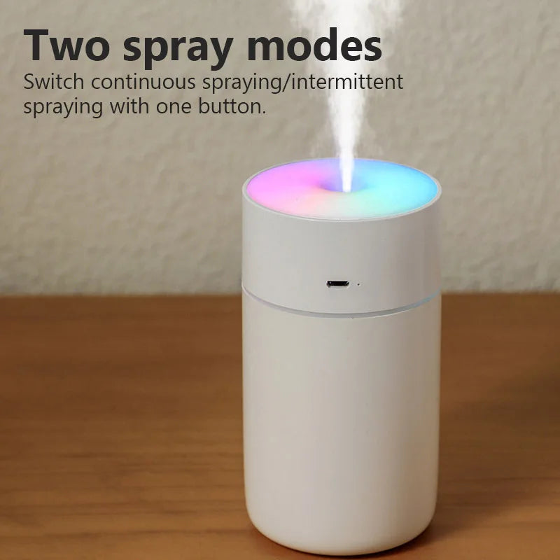 Colorful Portable USB Air Humidifier With Aromatherapy Feature - Smarsty