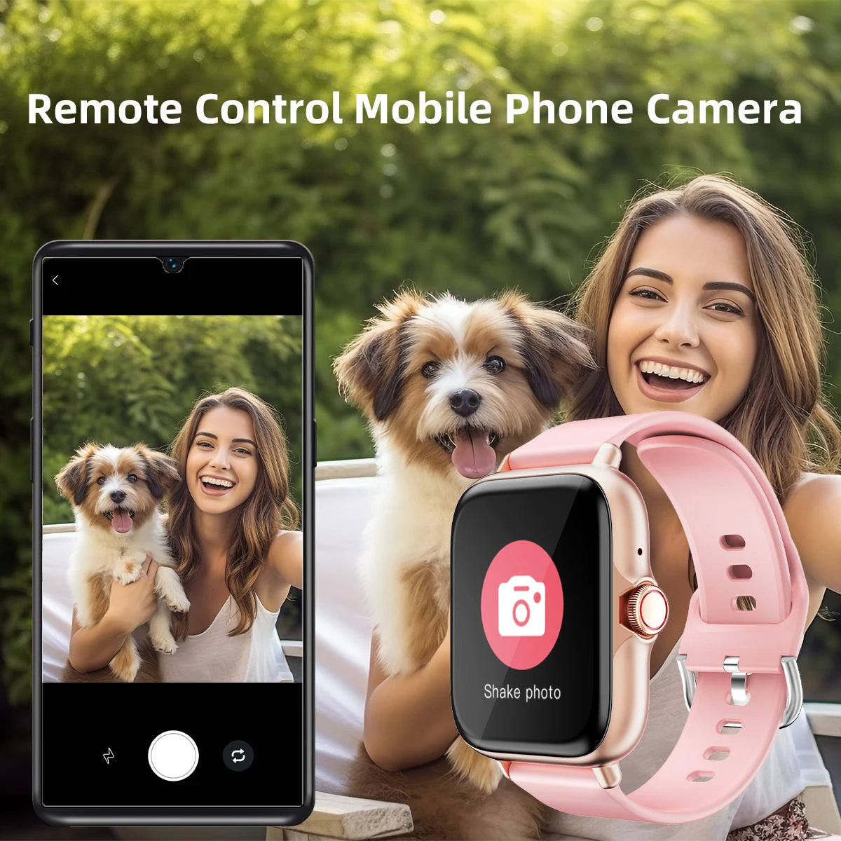 Waterproof Smart Watch with Call Alerts and Sleep Tracking - Smarsty