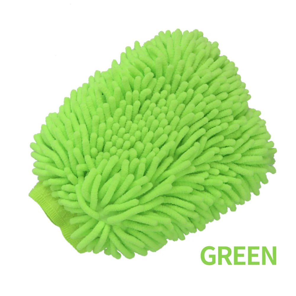 Thickened Chenille Car Wash Gloves Double Sided Plush - Smarsty