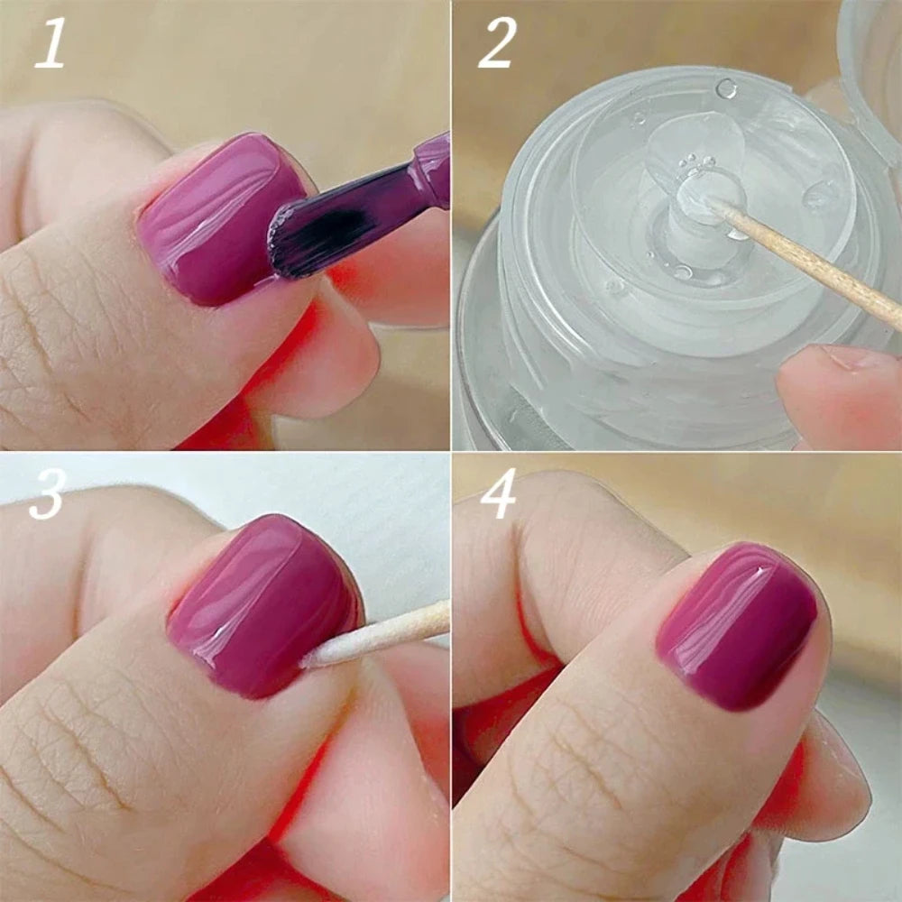 Wooden Tip Cotton Swabs for Nail Polish Removal - Smarsty