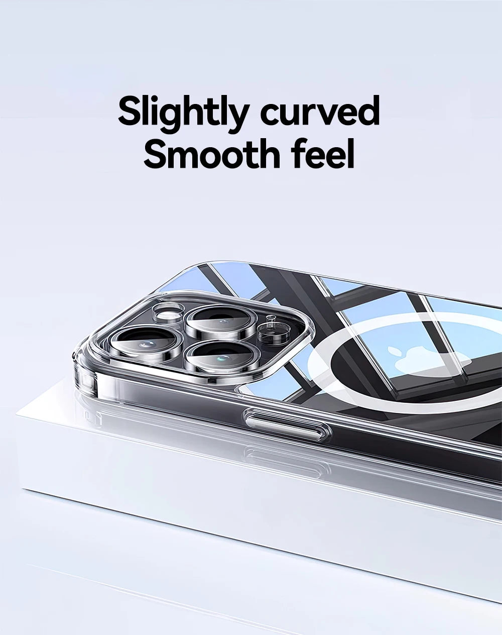 Magnetic iPhone Case Anti Yellow Transparent Slim Cover - Smarsty