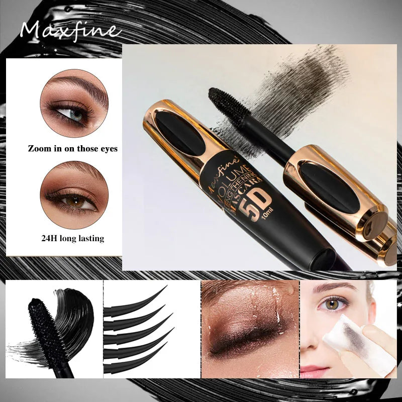 5D Silk Mascara for Big Eyes with Lengthening Formula - Smarsty