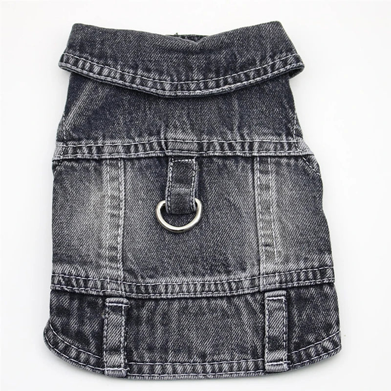 Dog Jeans Jacket for Small Dogs and Cats - Smarsty