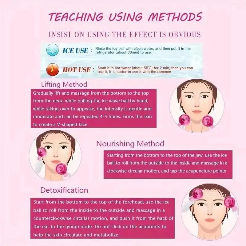 Cooling LCE Globes for Facial Massage and Puffiness Relief - Smarsty