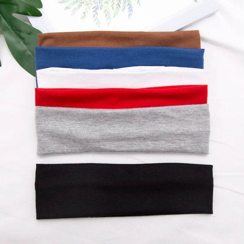 Cotton Stretch Headband For Women Men Comfortable Workout - Smarsty