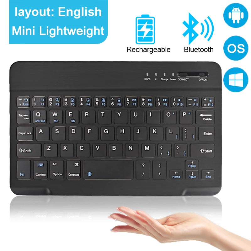 Bluetooth Mini Keyboard for MacBook iPad Rechargeable