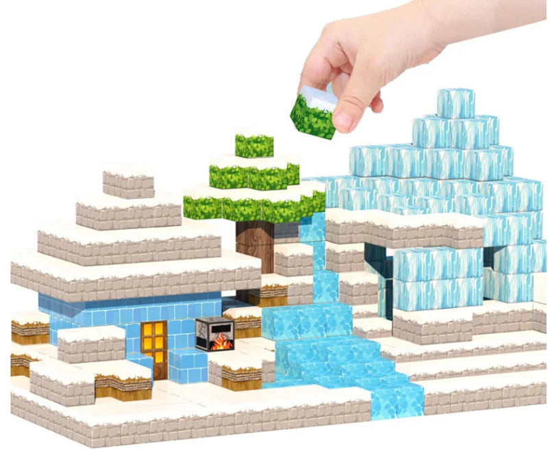 50-400pcs Mine Magnetic Building Block World Magnet Cube Set for Boys Girls Kid DIY Model Children Sensory Toy Christmas Gift - Smarsty