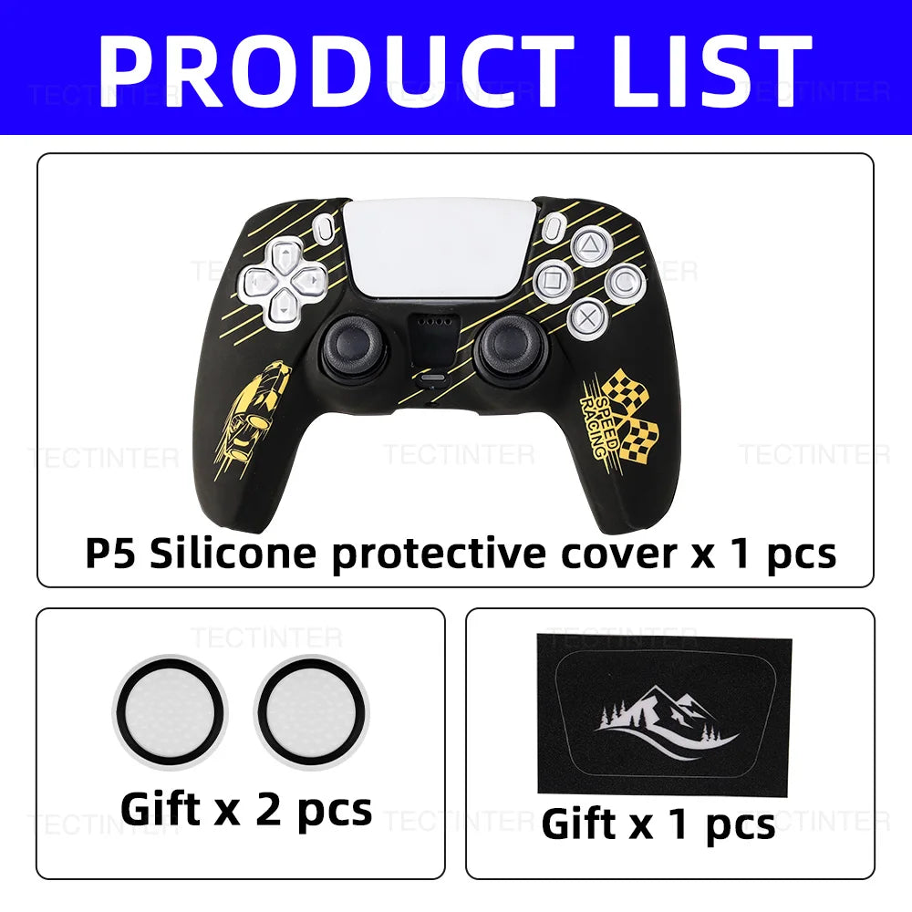 Silicone Protective Cover for PS5 Controller with Anti-Slip Grip - Smarsty