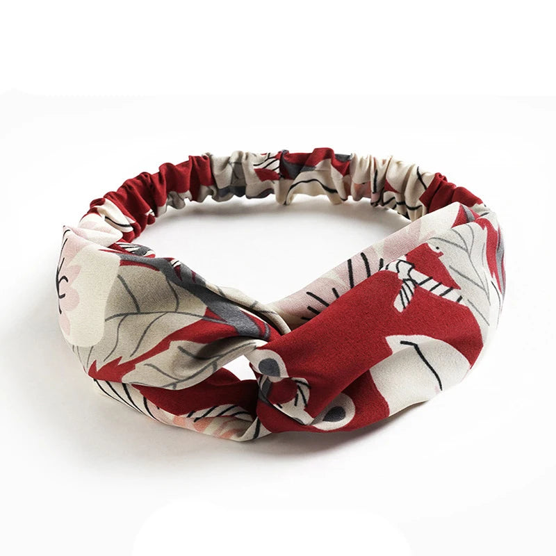 Bohemian Print Cashmere Headbands For Women Vintage Comfort - Smarsty