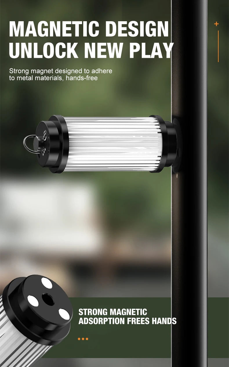 Outdoor camping tools camping lights 5 kinds of lights adjustable ceiling can be connected with the bracket TYPE-C charging. by Smarsty