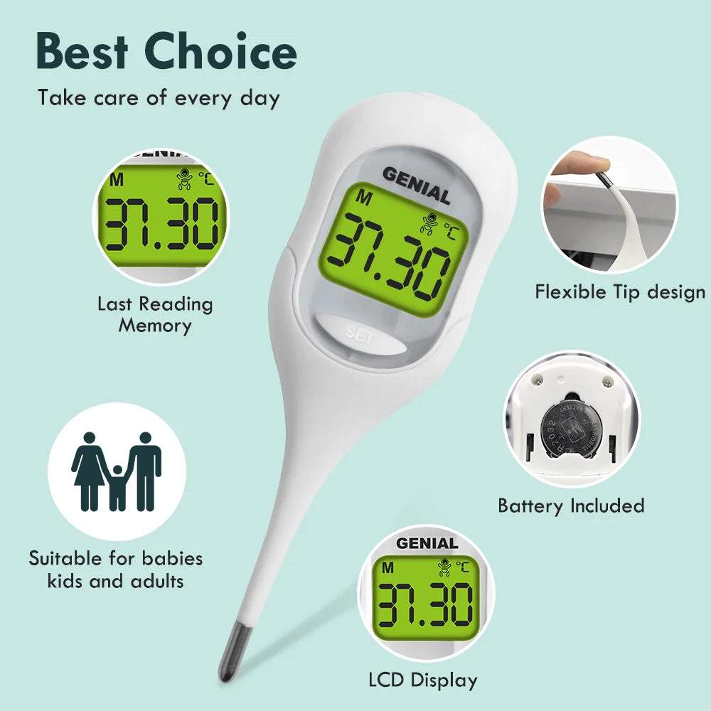 8 Second Fast Reading Digital Thermometer for All Ages - Smarsty