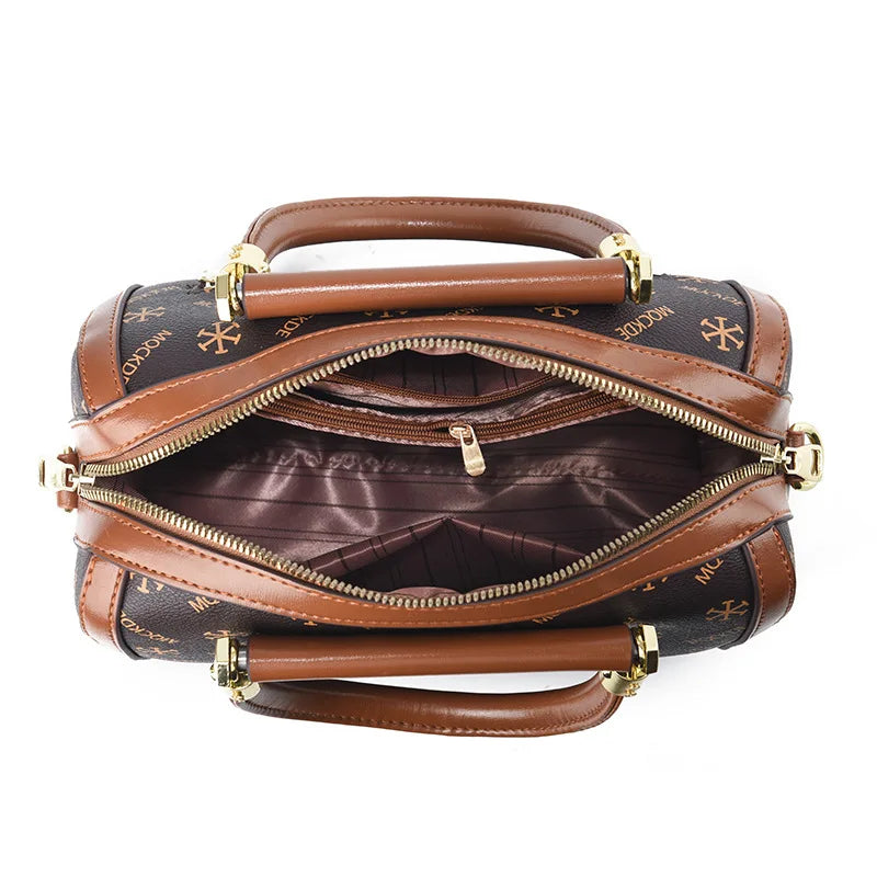 Soft Leather Women Crossbody Bag Large Capacity Versatile - Smarsty
