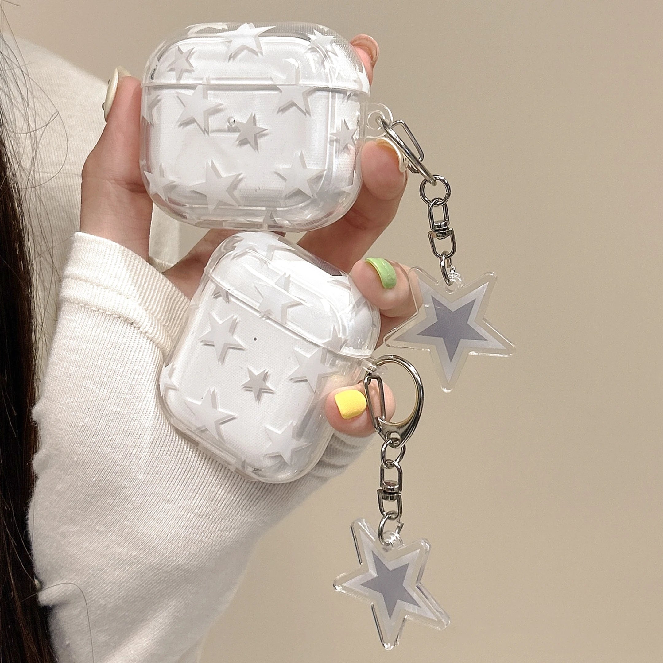 Wireless Bluetooth Earphone Case with Star Pattern - Smarsty